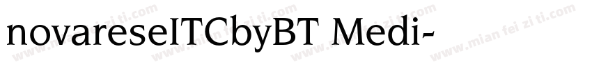 novareseITCbyBT Medi字体转换